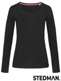 T-SHIRT DAMSKI Z DŁUGIM RĘKAWEM SST9720 BLO