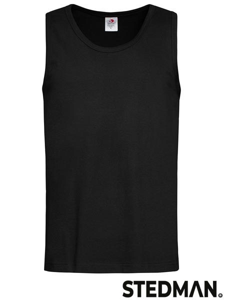 T-SHIRT MĘSKI BEZ RĘKAWÓW SST2800 BLO